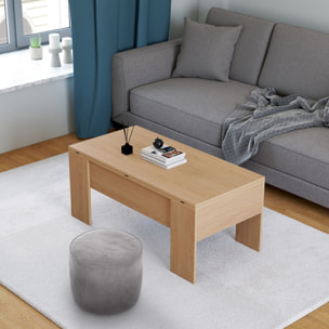 Table basse Albane avec plateau relevable et dépliant