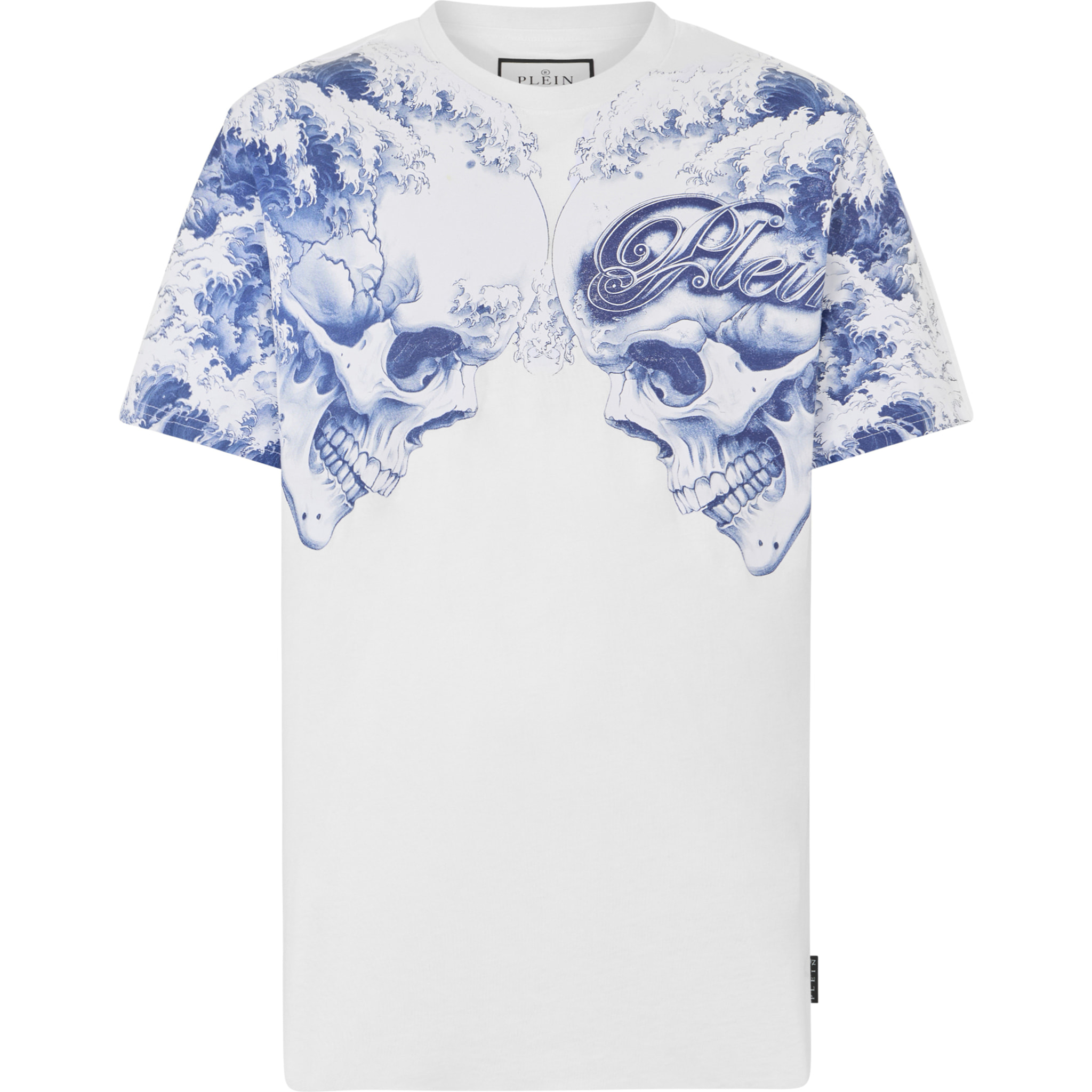 PHILIPP PLEIN Round Neck T-Shirt Ceramic Skulls