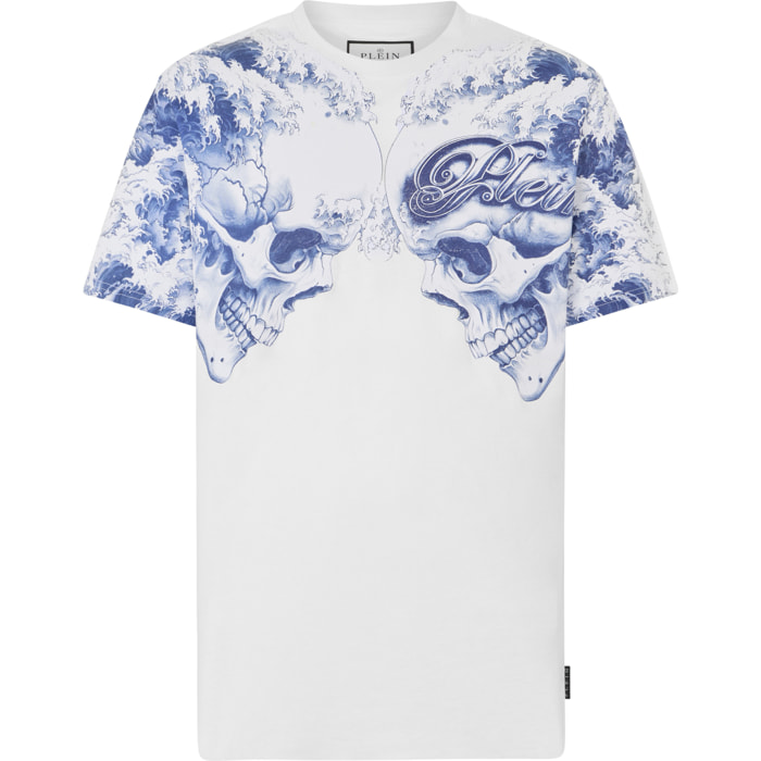 PHILIPP PLEIN Round Neck T-Shirt Ceramic Skulls