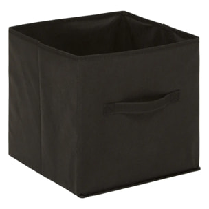 Etagère 6 cases avec 6 boîtes de rangement "Mix N' Modul" noir