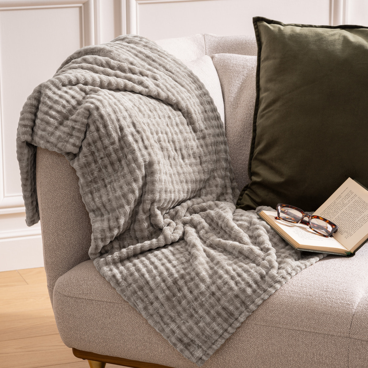 Plaid flanelle 3D Viggo 125x150cm