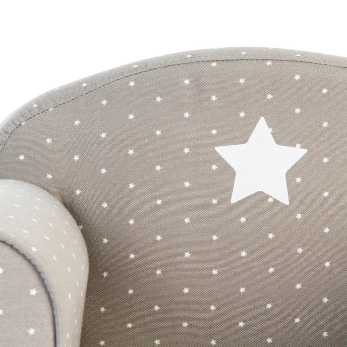 Fauteuil enfant "Classique" gris taupe