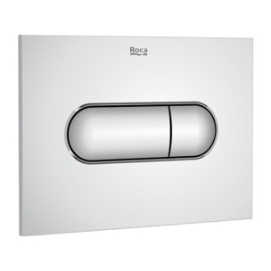 Plaque de commande double touche en plastique, chrome brillant (A890222201)