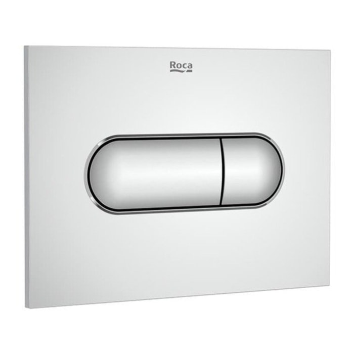 Plaque de commande double touche en plastique, chrome brillant (A890222201)