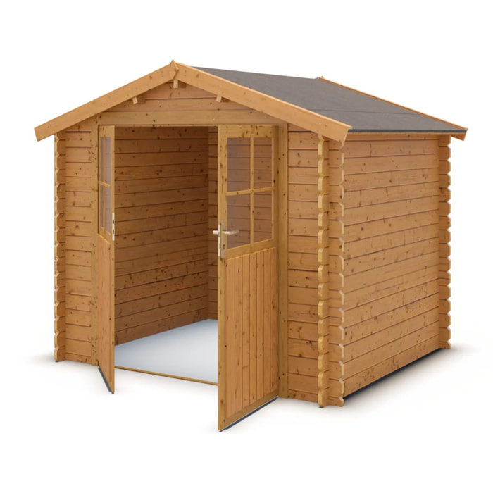 Abri de jardin Leto - bois marron - 4,9 m2