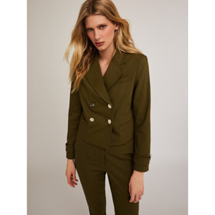 Motivi - Giacca spencer misto cotone - Verde militare
