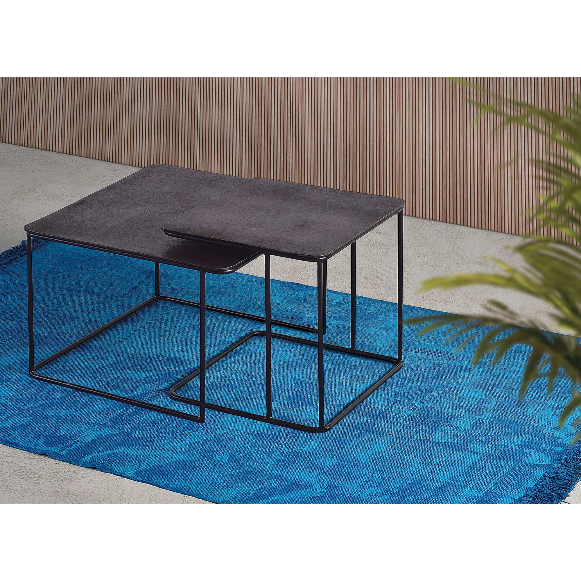 Set de 2 mesas - metal