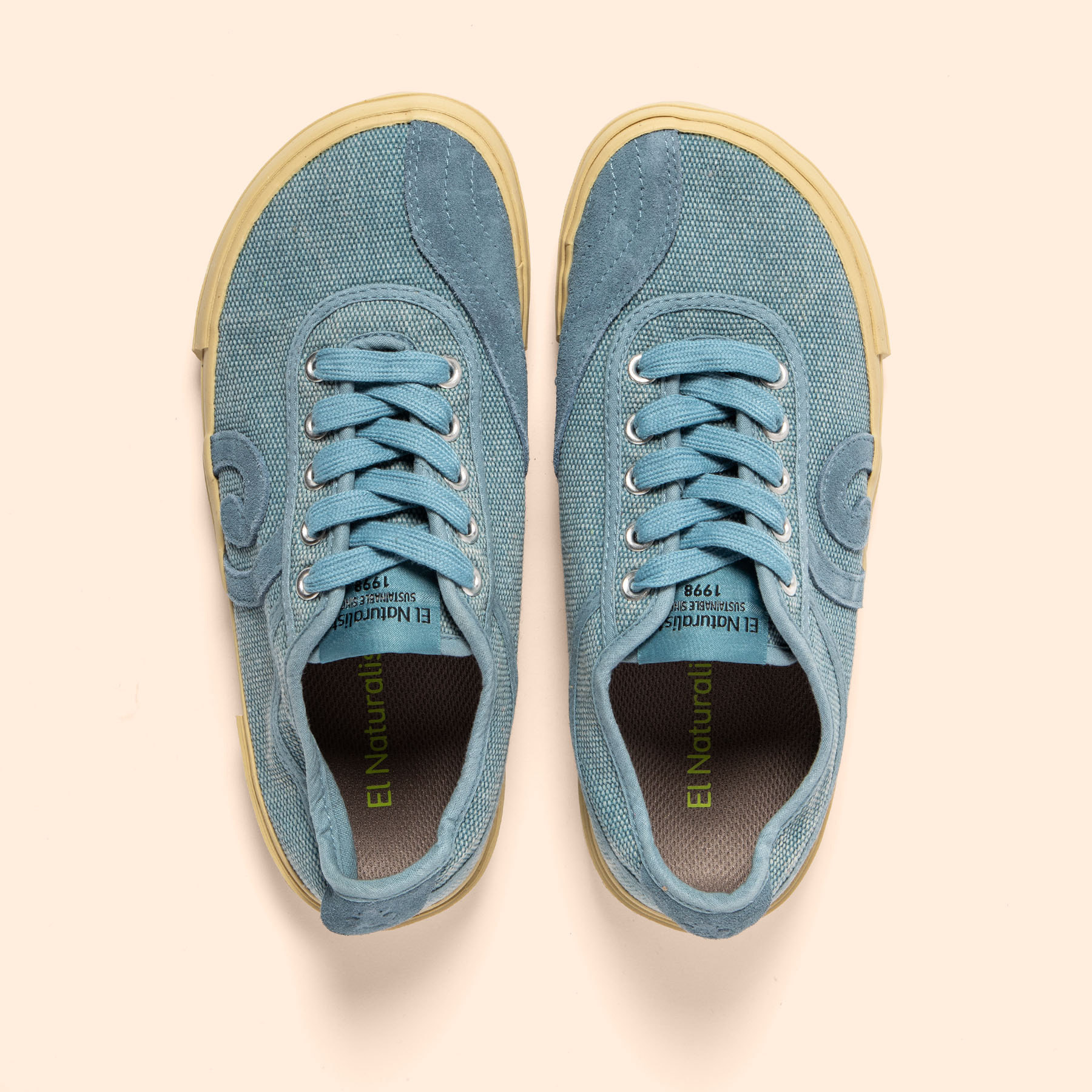 Zapatos N5953 WASHED COTTON BLUE/TEKO color Blue