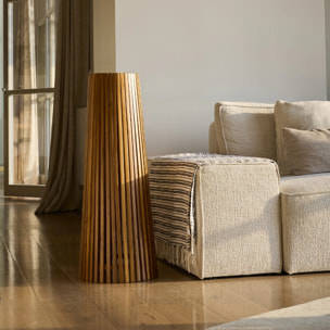 Lampadaire solaire bois TECKA H90CM