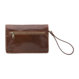 Borsa a mano  da uomo In Vera pelle Made in Italy 24x17x8 cm