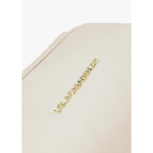 Tracolla imbottita effetto pelle con borchie