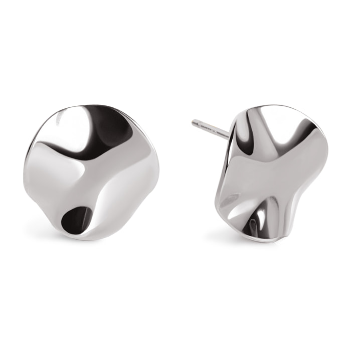 Orecchino waves in Acciaio