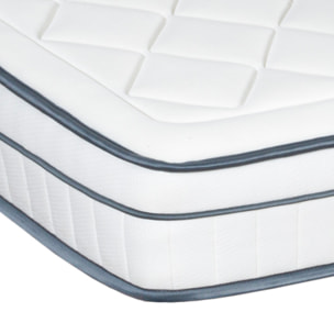 Matelas Hybride Bartoldi, 22 cm, Soutien Ferme, Ressorts Ensachés & Mémoire de Forme, Déhoussable