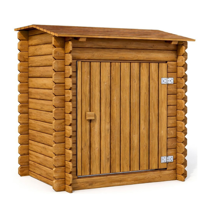 Coffre de filtration en bois traité pour piscine "Keny" - 120 x 95 x 126 cm