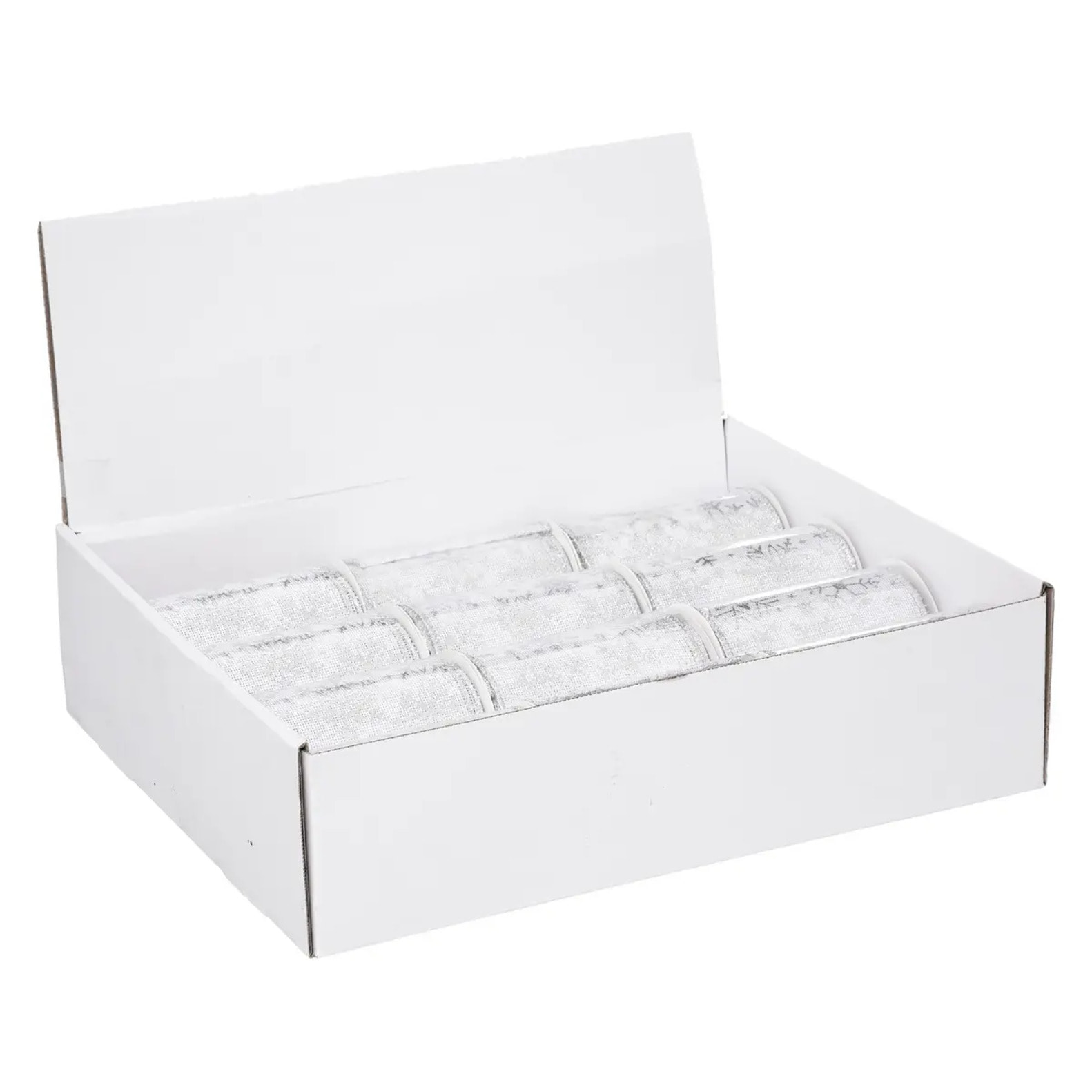 Guirlande de Noël Ruban Flocons 12 cm x 5 m