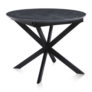 Mesa redonda extensible Onix Negro