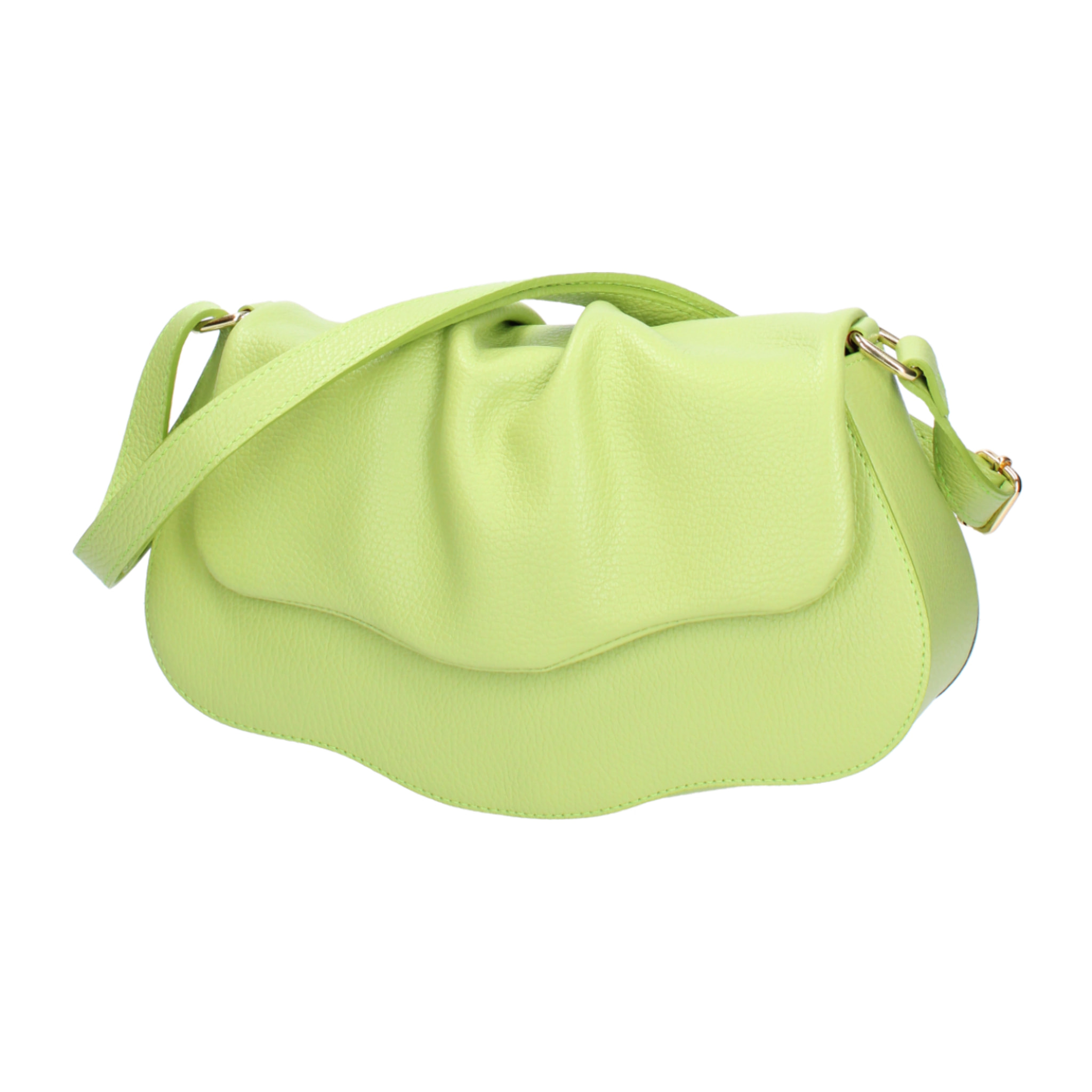 Borsa a spalla da donna In Vera pelle Made in Italy 30,5x19,5x9 cm