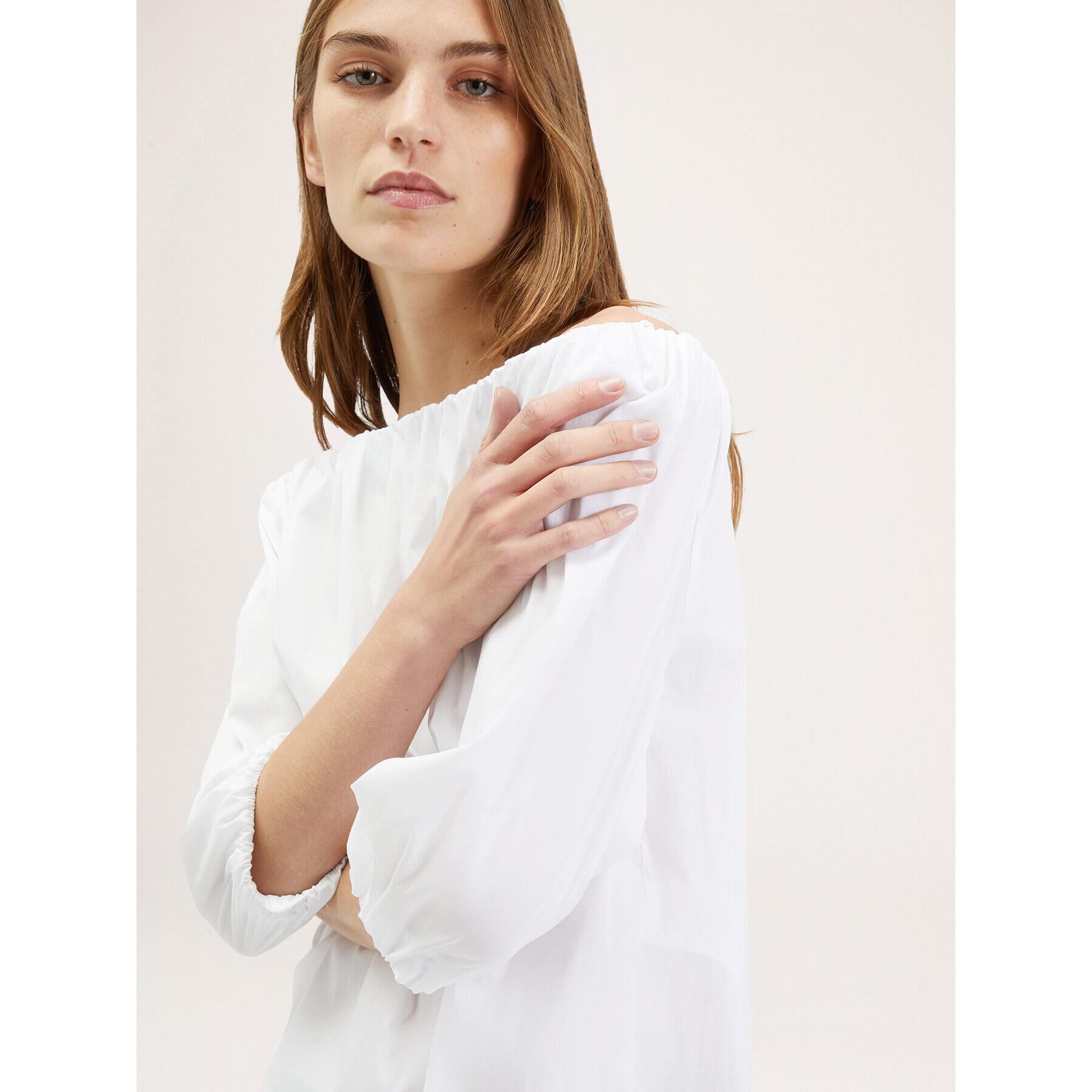 Motivi - Blusa con scollo elastico off-shoulder - Bianco