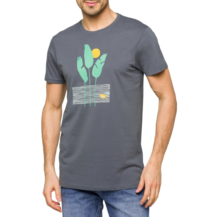 T-shirt in cotone 150 gr Hot Buttered Lagoon Grigio.