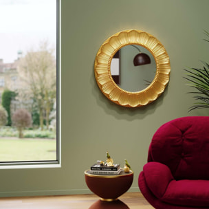 Miroir Sun Ray 84cm doré Kare Design