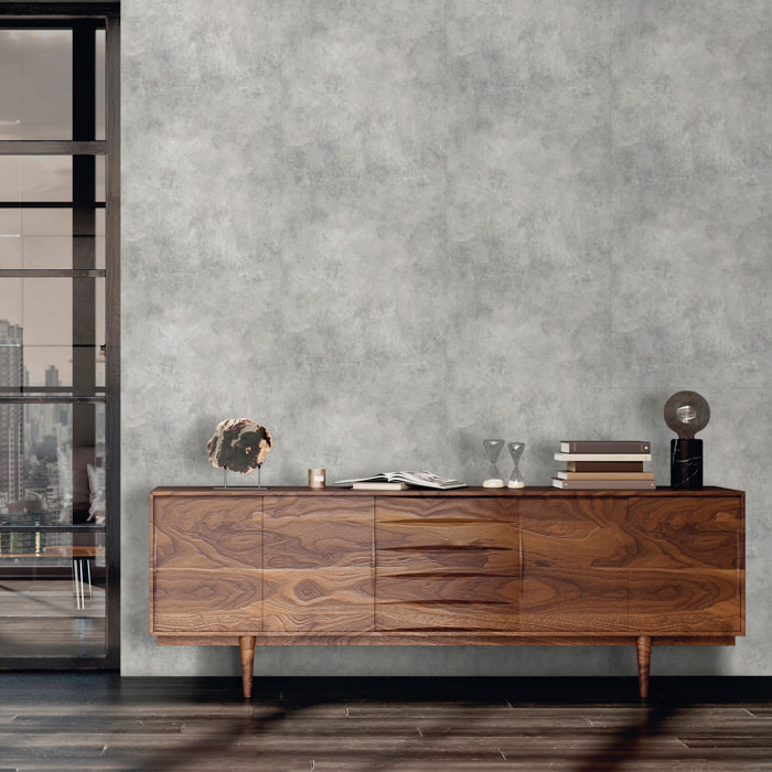 Papel pintado CERAMIKO, Mármol gris 53x1000 cm