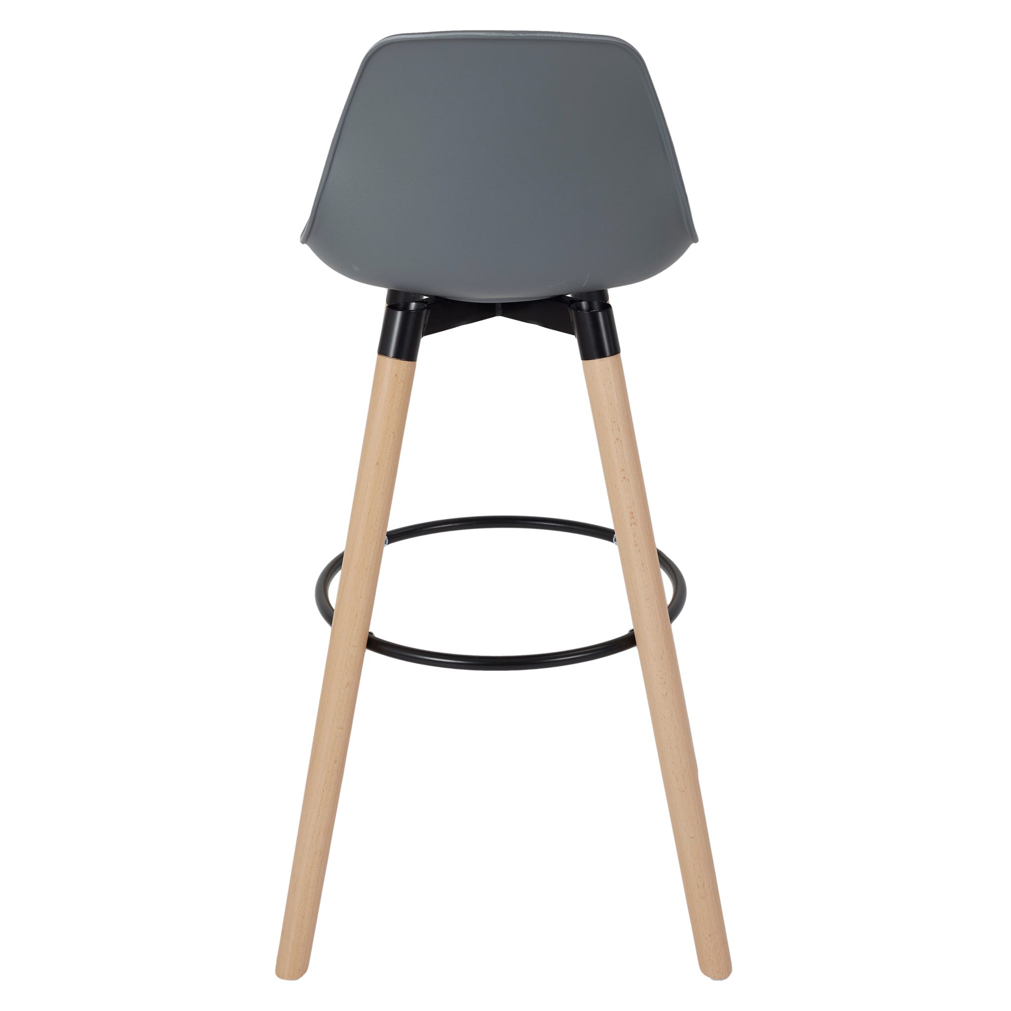 Tabouret De Bar Walt Gris - Lot De 2