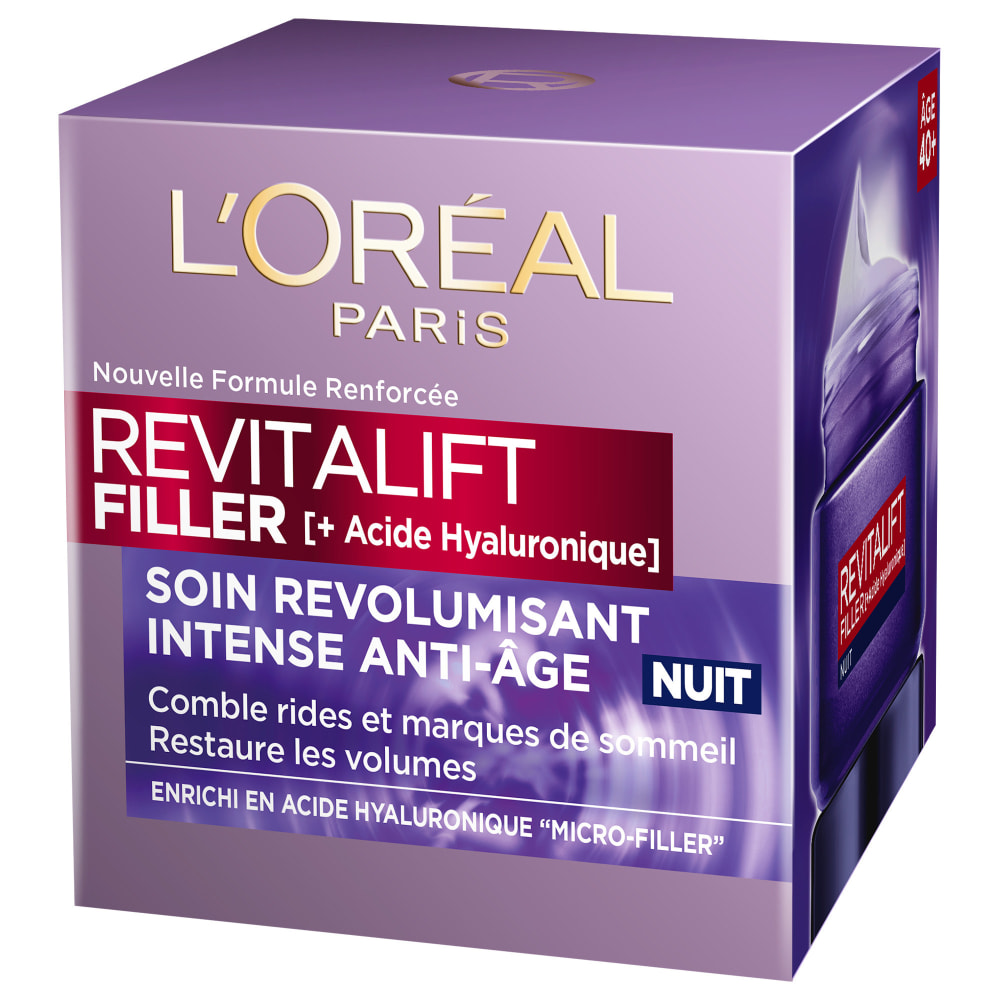 L'Oréal Paris Revitalift Filler Soin Nuit Revolumisant Anti-rides 50ml