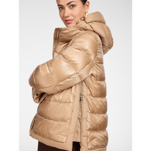 Elena Mirò - Piumino lightweight in nylon trapuntato - Beige