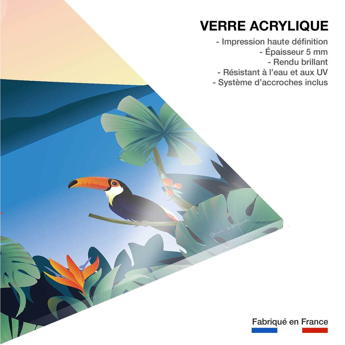 Tableau voyage Volcan du Costa Rico Tableau plexiglas