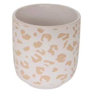 Coffret de 4 tasses Leopardi D6xH6,5cm