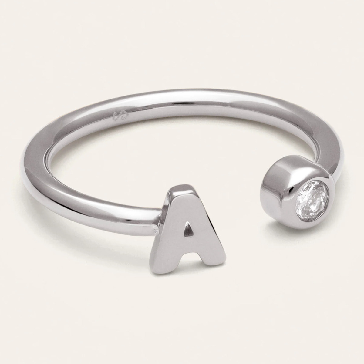 Anello Personalizzato Letter Spark  Acier