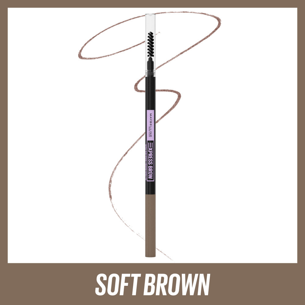 Maybelline New York Brow Ultra Slim Crayon à sourcils rétractable Soft Brown