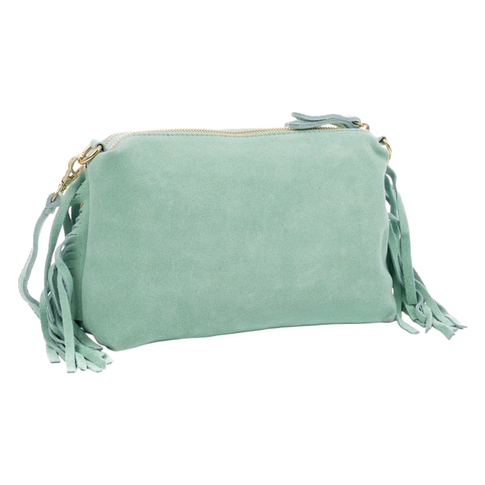 Benedetti Bolso de hombro Mujer. Piel auténtica Gamuza