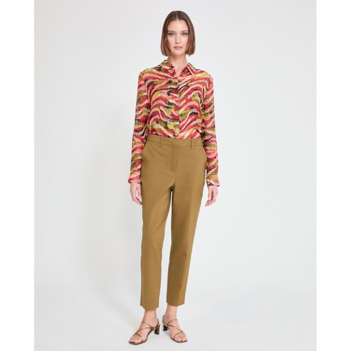 Pantaloni con nastro logo