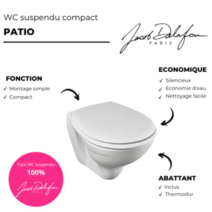 WC suspendu compact Patio