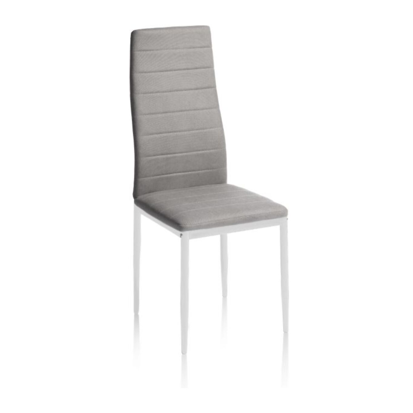 Pack 6 sillas de comedor Yuri Gris oscuro–Blanco