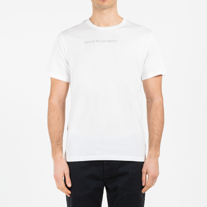 T-shirt jersey cotone organico con stampa narrow fit