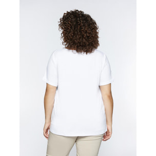 Fiorella Rubino - T-shirt con davanti stampato - Bianco