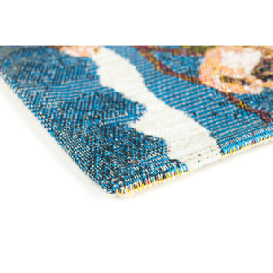 Tappetino antiscivolo Excelsa Fuji in poliestere e cotone 165x110x0,5 cm multicolore