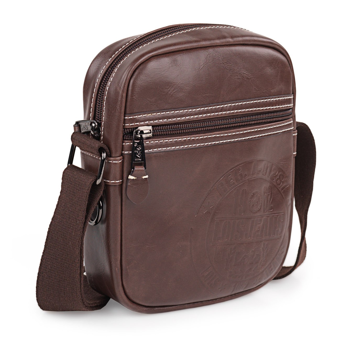 Bandolera Hombre Pu/Piel Lois Desert Marron