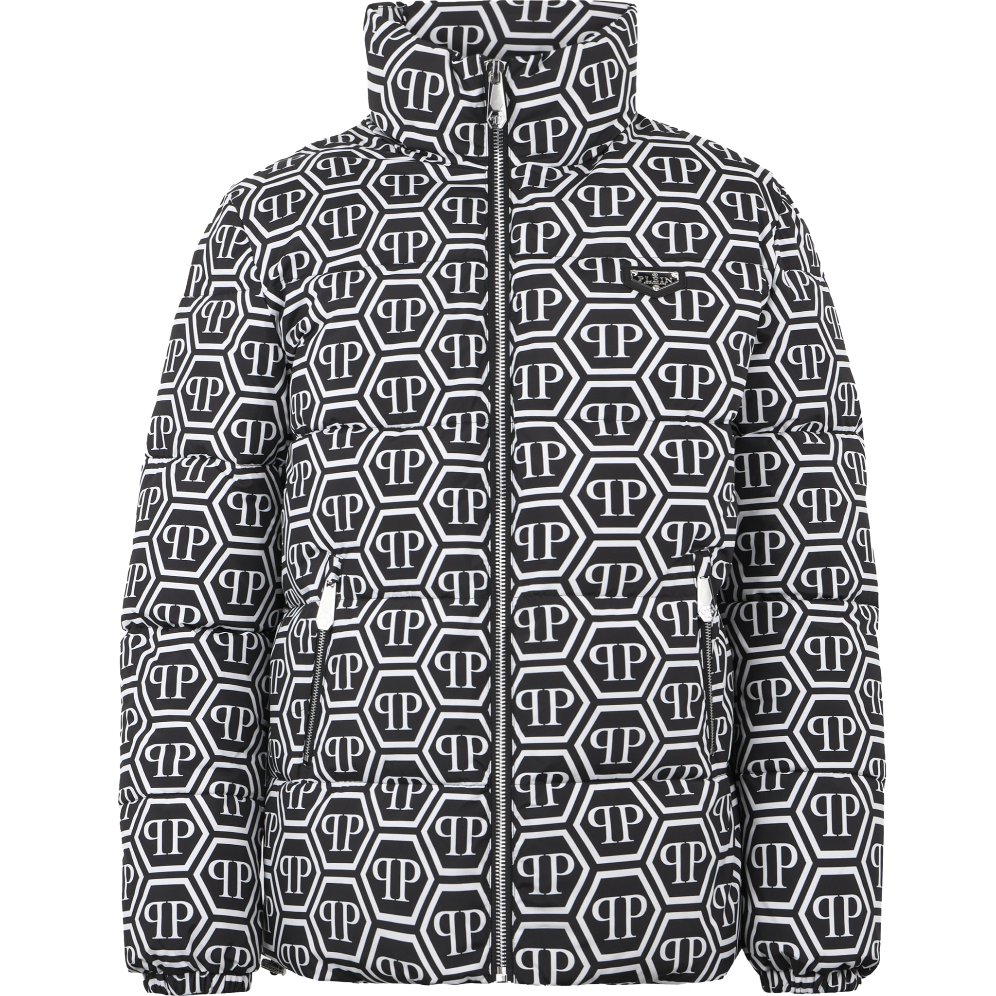 PHILIPP PLEIN Nylon Puffer Jacket Monogram