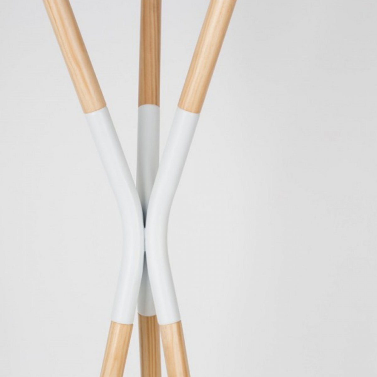 Pinnacle - Porte-manteaux scandinave bois : Couleur - Blanc.