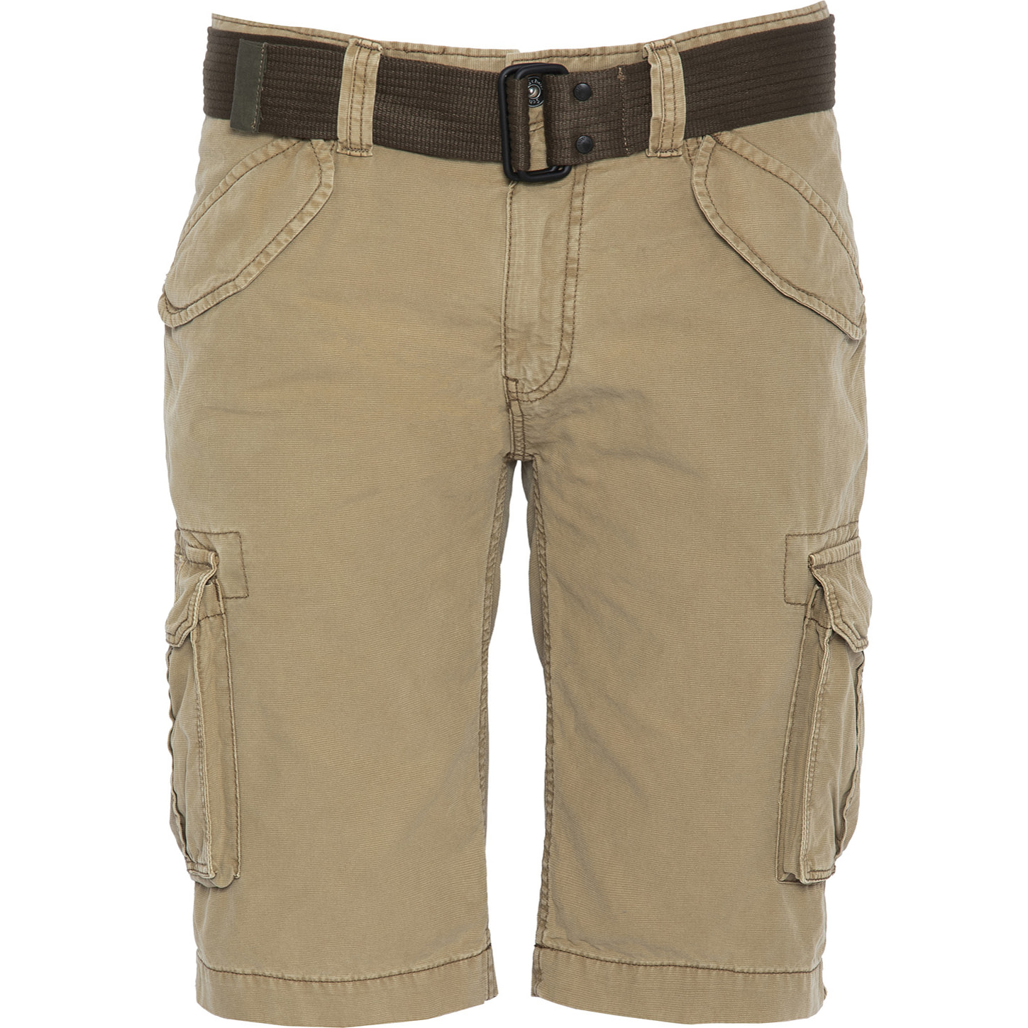 BERMUDA ARMY MULTIPOCKET CON CINTURA SCHOTT BEIGE