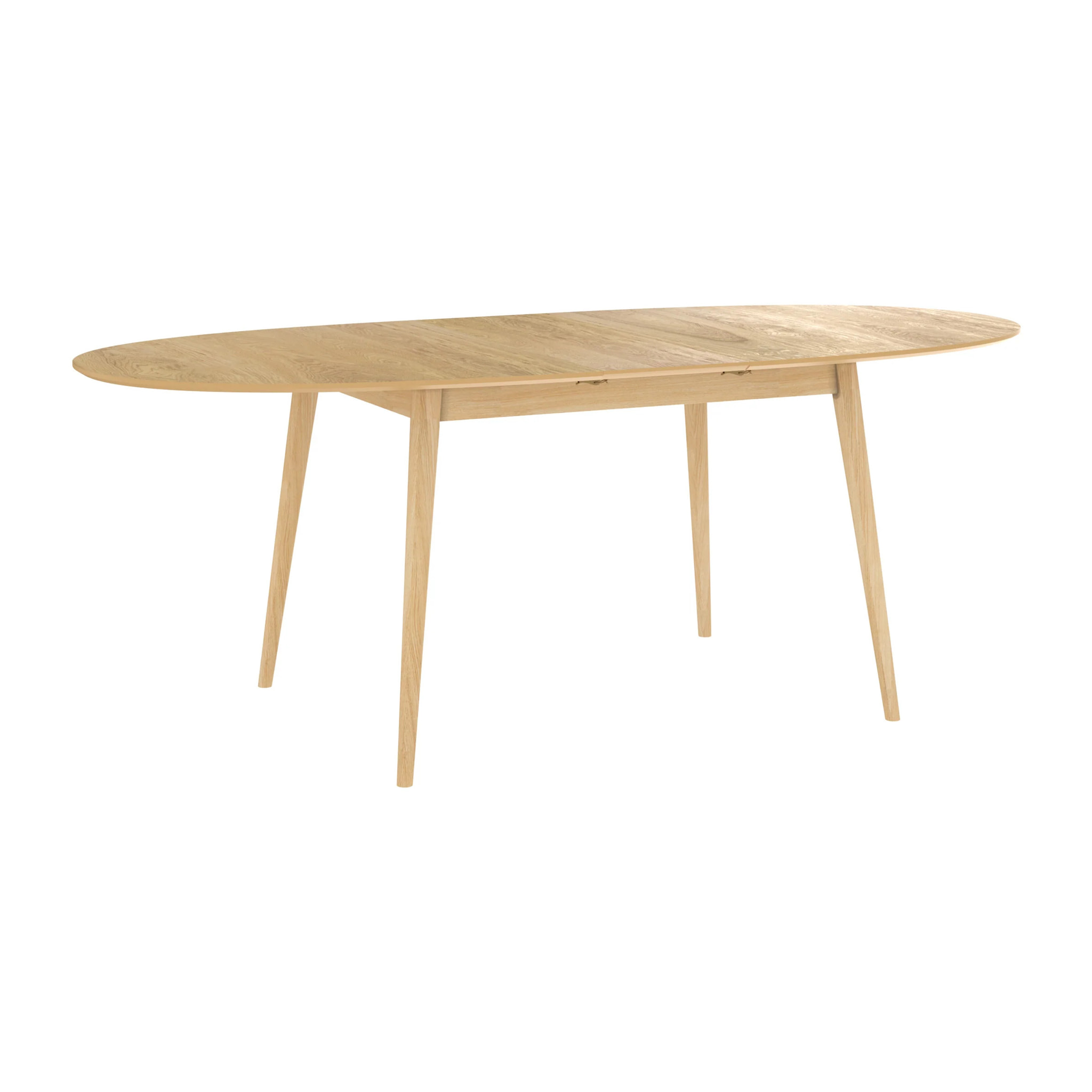 Table ovale 6/8 personnes extensible en bois clair 170/200 cm - Eddy