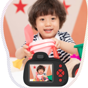 Fotocamera digitale D6S con foto da 48mpx e video HD per bambini. schermo 2.4. Messa a fuoco manuale e automatica. Flash, fotocamera secondaria.