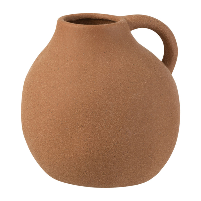 J-Line Vase Cruche Ceramique Marron S