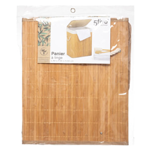 Panier à linge 60L bambou