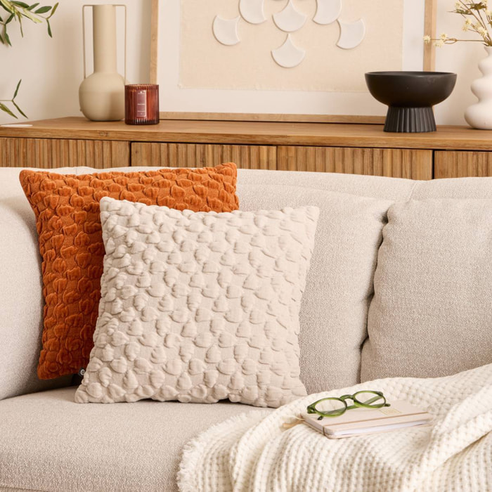 Coussin Nova beige lin 40x40cm