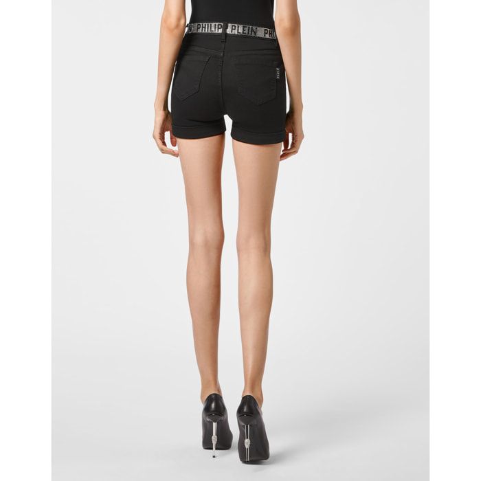 PHILIPP PLEIN Denim Shorts