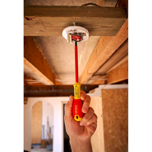 Tournevis Isolés 1000V - Electricien - Pozi - Testeur - Jeu de 6 Pièces Fatmax